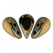Les perles par Puca® Amos kralen Dark gold bronze 23980/14485